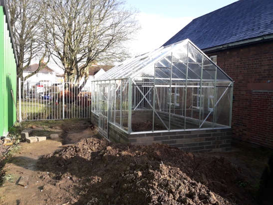 New greenhouse erect!